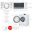 Máy Giặt Samsung WW80J52G0KW/SV - 8Kg
