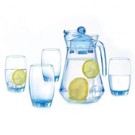 Bộ Bình Ly Thủy Tinh Luminarc 5 Món Arc Ice Blue L0535