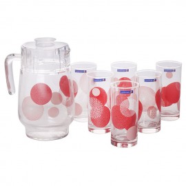 Bộ Bình Ly Thủy Tinh Luminarc 7 Món Constellation Red G8277