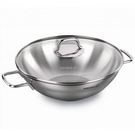 Chảo Sâu Inox Korkmaz Perla A1519 - 28cm
