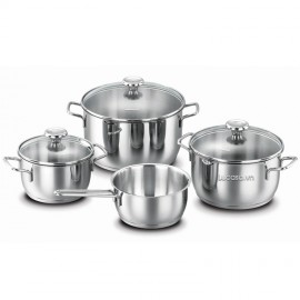 Bộ Nồi Inox Korkmaz Aroma A1094 - 3 Nồi Có Nắp