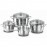 Bộ Nồi Inox Korkmaz Aroma A1094 - 3 Nồi Có Nắp