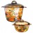Bộ 2 nồi thủy tinh Luminarc Trianon Amberline 1.5L - 3.5L