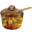 Bộ 3 Nồi Thủy Tinh Luminarc Trianon Amberline 1.5L-2.5L + Nồi TT Cao Tay Cầm Vitro Amberline 1.5L