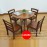 Bộ Bàn Ăn Bàn Tròn 4 Ghế BA-L012 - 76cm