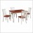 Bộ Bàn Ăn Hình Chữ Nhật 4 Ghế BA-L021 - 1m2
