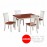 Bộ Bàn Ăn Hình Chữ Nhật 4 Ghế BA-L021 - 1m2