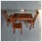 Bộ Bàn Ăn Hình Chữ Nhật 4 Ghế BA-L025 - 1m2