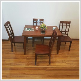 Bộ Bàn Ăn Hình Chữ Nhật 4 Ghế BA-L028 - 1m2