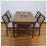 Bộ Bàn Ăn Hình Chữ Nhật 4 Ghế BA-L031 - 1m25