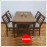 Bộ Bàn Ăn Hình Chữ Nhật 4 Ghế BA-L031 - 1m25