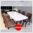 Bộ Bàn Ăn Hình Chữ Nhật 6 Ghế BA-L049 - 1m4 Mặt Bàn Đá  -XẢ KHO ÂM VỐN