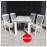 Bộ Bàn Ăn Hình Chữ Nhật 4 Ghế BA-L058 - 1m2  -XẢ KHO