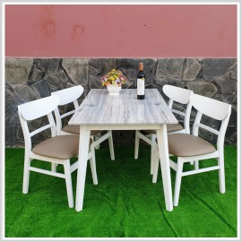 Bộ Bàn Ăn Hình Chữ Nhật 4 Ghế BA-L3114 - 1m2  -XẢ KHO ÂM VỐN