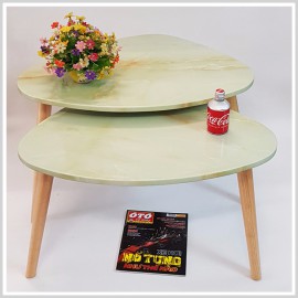 Combo Bàn Sofa Chiếc Lá Giả Đá BSOFA-L119