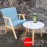 Bộ Bàn Café CFTS-L344 - 1 Bàn 2 Ghế