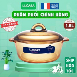 Nồi Thủy Tinh Luminarc Vitro Granite - 1.5L | Phân Phối Chính Hãng