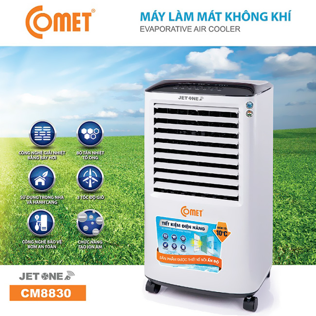 Chức năng điều khiển từ xa Quạt điều hòa Comet CM8830