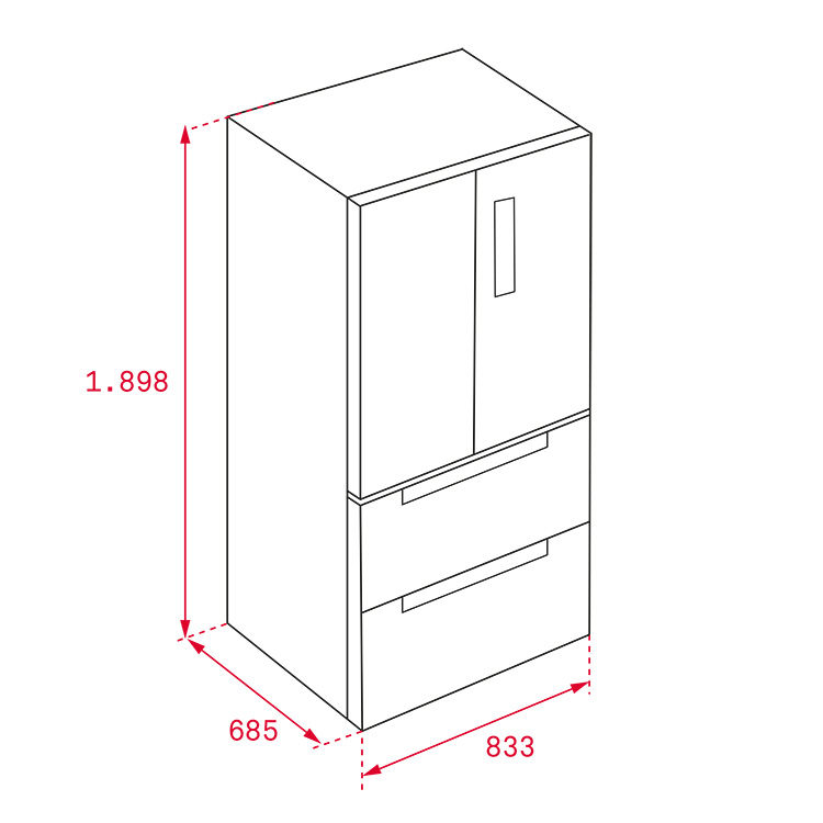 Hình ảnh tủ lạnh Teka RFD 77820 GBK