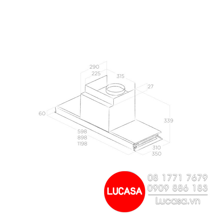 Máy Hút Mùi Elica BOX IN PLUS IXGL/A/60 (No Filter) - 60cm Italy